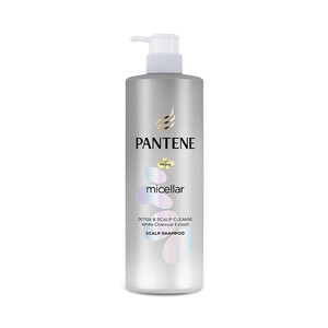 شامپو سم زدای پنتن مدل Micellar Detox &amp; Scalp Cleanse با عصاره زغال سفید حجم ۵۳۰ میل