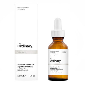 سرم روشن کننده اوردینری مدل Ascorbic Acid 8% + Alpha Arbutin 2%  شفاف کننده و ضد لک حجم ۳۰ میل