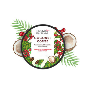 کرم احیاکننده و لطافت‌بخش پوست بدن اوربن کر مدل COCONUT &amp;amp; COFFEE با قدرت نوسازی بافت حجم ۲۰۰ میل