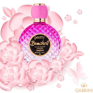 ادوتویلت زنانه گابرینی مدل PRETTY BOMBSHELL با رایحه معتدل، شیرین و گلی حجم ۵۰ میل