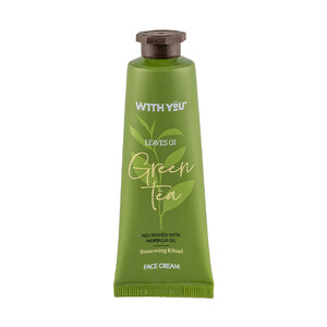 کرم مرطوب‌کننده صورت ویت یو مدل Green Tea با خاصیت کنترل چربی و آنتی‌اکسیدان حجم ۵۰ میل