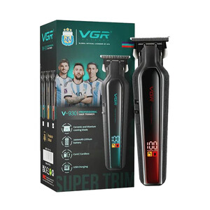 ماشین اصلاح حرفه‌ای وی جی آر مدل V-930 با تیغه T-شکل و نمایشگر هوشمند دیجیتال