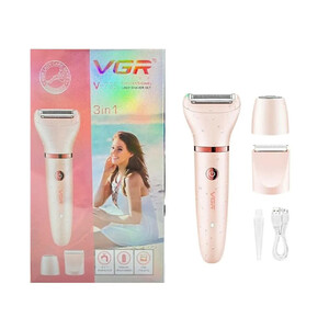 ست اصلاح ۳ در ۱ بانوان وی جی آرمدل V-735 ضد آب با باتری لیتیومی