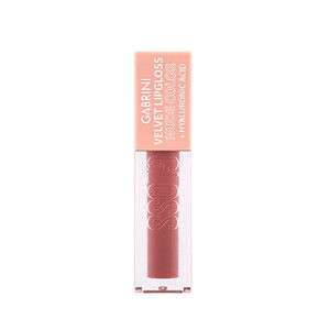 لیپ گلاس مخملی گابرینی مدل VELVET LIPGLOSS با رنگ نود و هیالورونیک اسید حجم ۶ میل