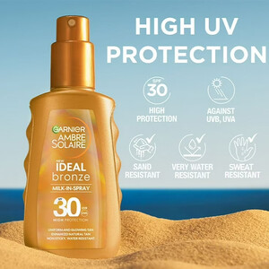 اسپری برنزه کننده گارنیه مدل AMBER SOLAIRE با SPF30 حجم ۱۵۰ میل