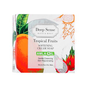صابون کرمی دیپ سنس مدل Tropical نرم و مرطوب‌کننده پوست خشک وزن ۷۵ گرم
