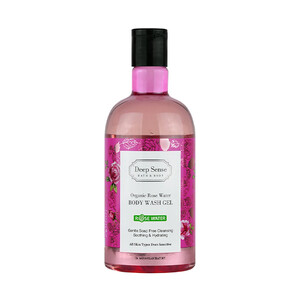 شامپو بدن دیپ سنس مدل Rosewater التیام‌بخش مناسب پوست حساس حجم ۴۰۰ میل