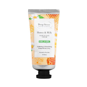 کرم مرطوب‌کننده دیپ سنس مدل Milk &amp; Honey مناسب پوست خشک و نرمال