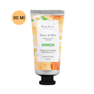 کرم مرطوب‌کننده دیپ سنس مدل Milk &amp;amp; Honey مناسب پوست خشک و نرمال