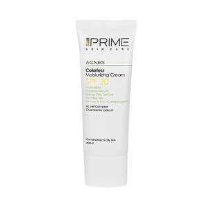 کرم مرطوب کننده فاقد چربی پرایم مدل Acnex با SPF30 مناسب پوست های چرب و مختلط حجم ۵۰ میل
