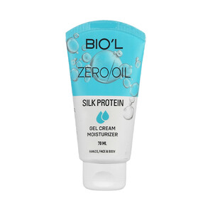 کرم ژل آبرسان دست و صورت بیول مدل Silk protein Zero oil فاقد چربی حجم ۷۰ میل