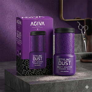 پودر وکس حجم‌دهنده و مات‌کننده آگیوا مدل STYLING DUST با حفظ حالت فوق العاده قوی وزن ۲۰ گرم