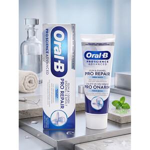 خمیر دندان اورال بی مدل PRO REPAIR ترمیم کننده مینا و لثه حجم ۷۵ میل