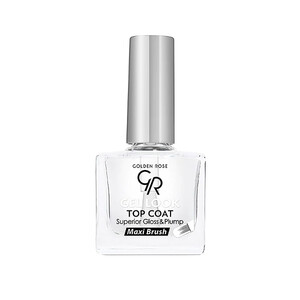 تاپ کت ژلی گلدن رز مدل GEL LOOK با افکت حجیم کننده و براق کننده حجم ۱۰.۵ میل