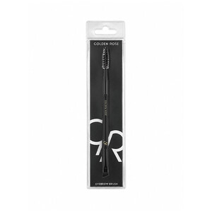 براش ابرو دوطرفه گلدن رز مدل EYEBROW BRUSH مجهز به الیاف زاویه‌دار و برس اسپولی