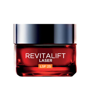 کرم روز ضدچروک لورآل مدل REVITALIFT LASER با ویژگی سفت‌کنندگی پوست و حاوی پرو رتینول و هیالورونیک اسید با فاکتور محافظتی SPF 25 حجم ۵۰ میل