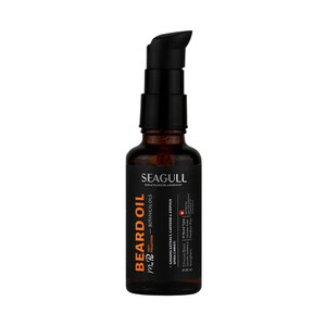 روغن تقویت کننده و نرم کننده ریش سی‌گل مدل BEARD OIL حاوی عصاره جینسینگ، کافئین و عصاره سدر با خاصیت افزایش رشد و نرم‌کنندگی حجم ۳۰ میل