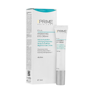 کرم آبرسان دور چشم پرایم مدل PHA HYDRATING EYE CREAM با خاصیت ضدچروک و کاهش پف و تیرگی حجم ۱۵ میل