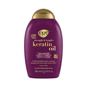 شامپو فری سولفات و ضد شکنندگی مو او جی ایکس مدل Keratin Oil حجم 385 میل