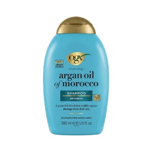شامپو فری سولفات احیا و ترمیم‌کننده او جی ایکس مدل Argan Oil of Morocco حجم ۳۸۵ میلی‌لیتر