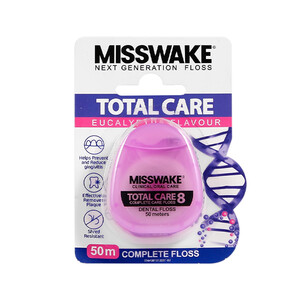 نخ دندان میسویک مدل TOTAL CARE 8 با فرمولاسیون چندمنظوره برای سلامت کامل دندان‌ها