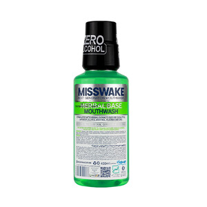 دهانشویه میسویک مدل HERBAL BASE حاوی عصاره میخک و اکالیپتوس حجم ۴۰۰ میل