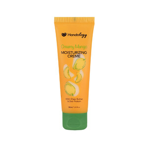 کرم آبرسان دست و صورت هندولوژی مدل CREAMY MANGO حاوی شی باتر و پروتئین جو دوسر حجم 50 میل