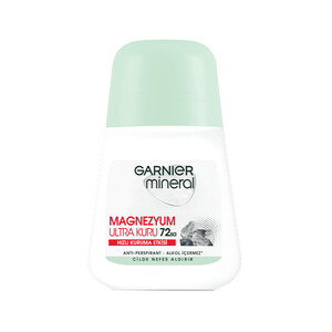 رول ضدتعریق زنانه گارنیه مدل Magnesium Ultra Dry حاوی عصاره منیزیم با ماندگاری ۷۲ ساعته حجم ۵۰ میل