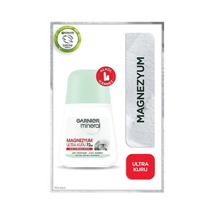 رول ضدتعریق زنانه گارنیه مدل Magnesium Ultra Dry حاوی عصاره منیزیم با ماندگاری ۷۲ ساعته حجم ۵۰ میل