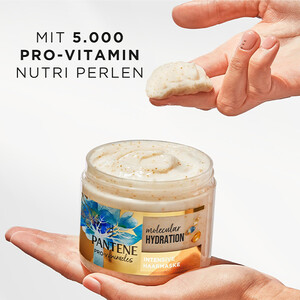 ماسک مو آبرسان عمیق پنتن مدل Miracles Hydration حاوی بیوتین و مروارید مناسب موهای خشک و دهیدراته حجم ۳۰۰ میل
