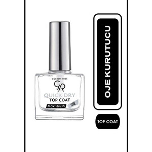 تاپ کت خشک کننده سریع ناخن گلدن رز مدل QUICK DRY براق کننده و محافظ لاک حجم 10ml