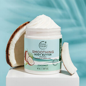 کره بدن مغذی و نرم کننده  پتال فرش مدل Smoothing Coconut مغذی و نرم کننده مناسب پوست های خشک و زبر با رایحه نارگیل حجم 237ml