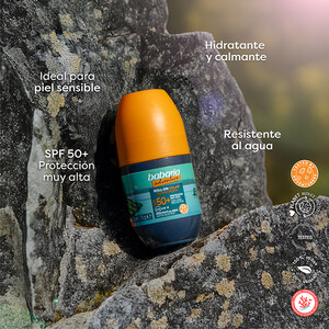 کرم ضد آفتاب رولی صورت باباریا مدل Adventure SPF50 مقاوم در برابر آب و تعریق حجم 50ml