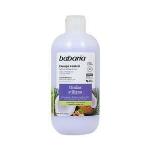 شامپو موهای فر باباریا مدل Ondas & Rizos با خاصیت حالت دهنده و ضد وز حجم 500ml