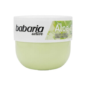 کرم بدن آلوئه ورا باباریا مدل Aloe التیام‌بخش و رطوبت‌رسان مناسب پوست‌های حساس حجم 400ml
