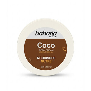 کرم بدن روغن نارگیل باباریا مدل Coco مغذی و ترمیم‌کننده مناسب پوست‌های خیلی خشک حجم 400ml