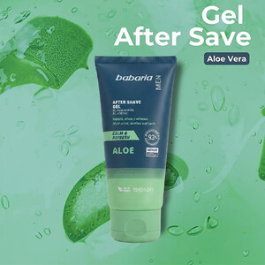 افتر شیو آلوئه ورا آقایان باباریا مدل Calm &amp; Refresh با خاصیت خنک‌کننده و ضد التهاب حجم 150ml