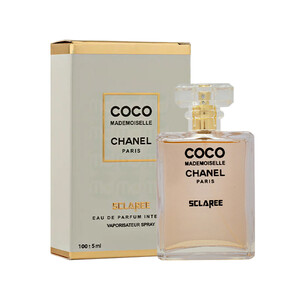 عطر زنانه اسکلاره مدل Coco Mademoiselle Chanel با رایحه ملایم، شیرین و گلی شرقی حجم 100ml
