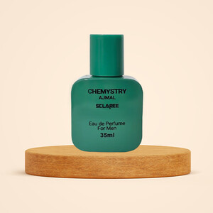 عطر جیبی مردانه اسکلاره مدل Ajmal Chemistry با رایحه خنک، ملایم و چوبی معطر حجم 35ml