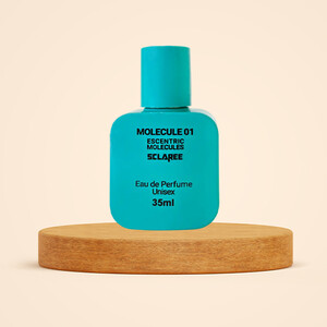 عطر جیبی یونیسکس اسکلاره مدل Molecule 01 با رایحه ملایم، چوبی و مشکی انتزاعی حجم 35ml