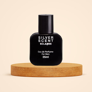 عطر جیبی مردانه اسکلاره مدل SILVER SCENT با رایحه گرم، شیرین، ادویه‌ای و مرکباتی حجم 35ml