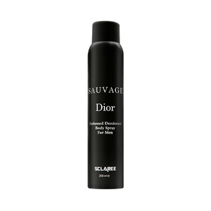 اسپری بدن مردانه اسکلاره مدل Sauvage Dior با رایحه خنک، تند، مرکباتی و چوبی حجم 200ml