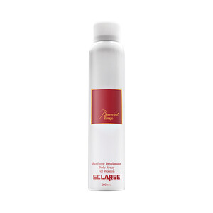 اسپری بدن زنانه اسکلاره مدل Baccarat Rouge با رایحه گرم، شیرین، کهربایی و زعفرانی حجم 200ml