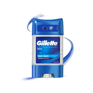 ژل ضد تعریق مردانه ژیلت مدل Cool Wave 48H با ماندگاری 48 ساعته و ضد لک و رایحه خنک حجم 70ml