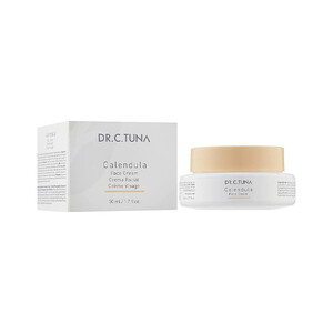کرم صورت آبرسان و تسکین‌دهنده فارماسی مدل Dr. C. Tuna Calendula مناسب پوست‌های خشک و حساس حجم 50ml