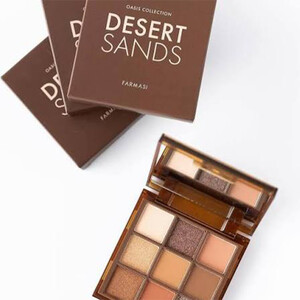 پالت سایه چشم فارماسی مدل Desert Sands با پیگمنت بالا و ترکیب رنگ‌های گرم مات و شاین وزن 8.1g