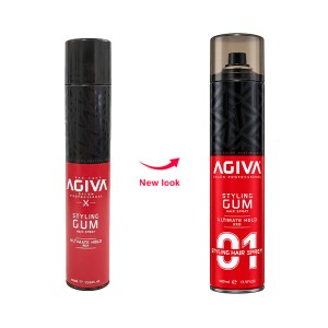 اسپری حالت دهنده مو آگیوا مدل Styling Gum با مهار صمغی و ماندگاری نهایی حجم ۴۰۰ میل
