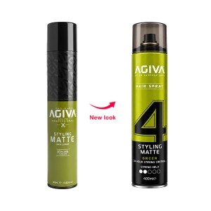 اسپری حالت دهنده مو آگیوا مدل Matte Strong با فینیش کاملاً مات و ماندگاری بالا حجم ۴۰۰ میل