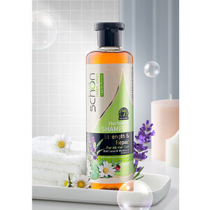 شامپو تقویت‌کننده و ضد ریزش هفت گیاه شون مناسب انواع مو حجم 300ml