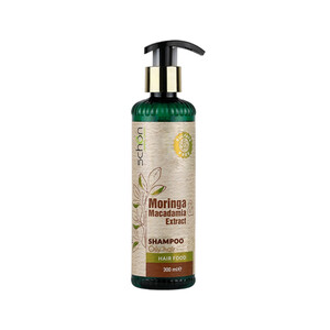 شامپو سر فاقد سولفات و کنترل‌کننده چربی شون مدل Moringa & Macadamia حاوی عصاره مورینگا و روغن ماکادمیا مناسب موهای چرب حجم 300ml
